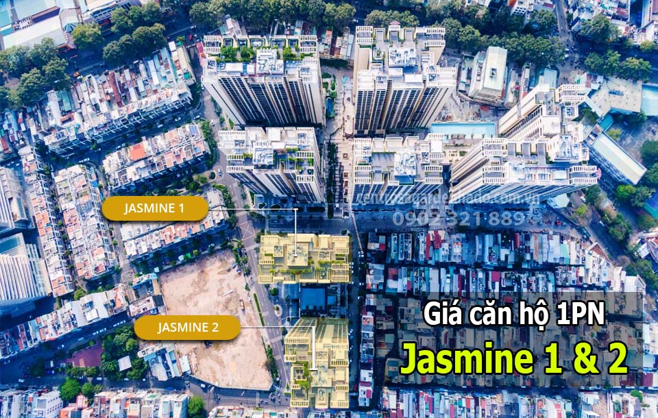 Vị trí tòa Jasmine 1 và Jasmine 2