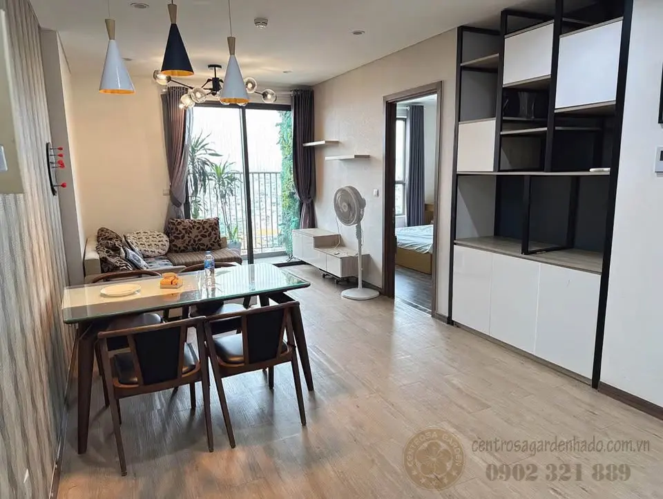 Thiết kế phòng khách căn hộ Hà Đô Centrosa Garden hiện đại.