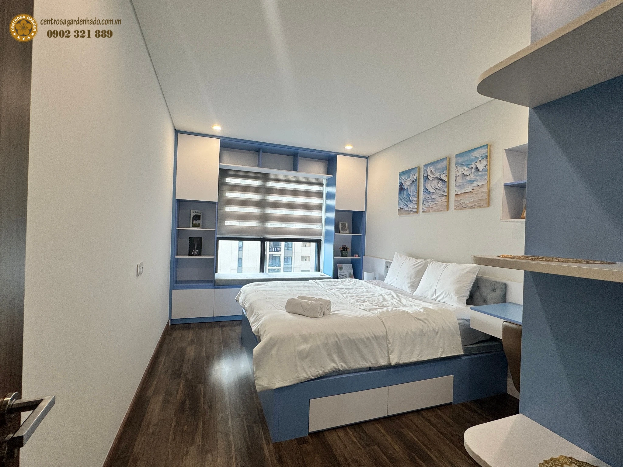 phòng khách căn hộ Hà Đô Centrosa Garden 107m2