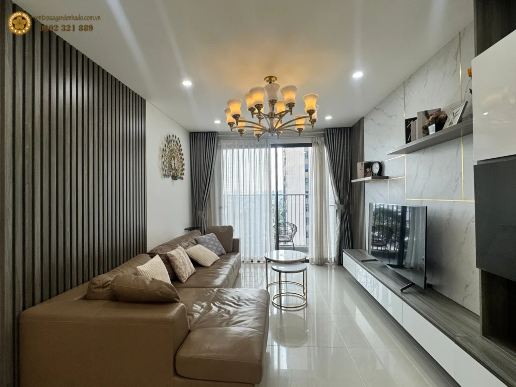 phòng khách căn hộ Hà Đô Centrosa Garden Quận 10