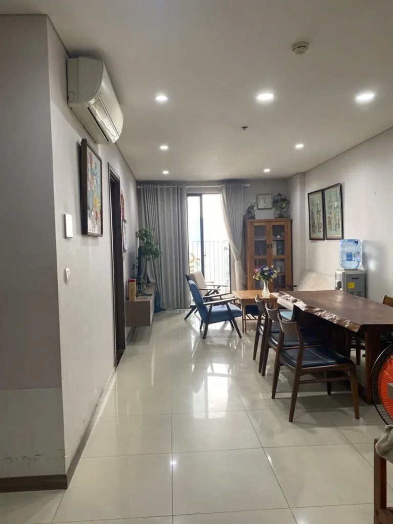 Phòng khách căn hộ Hà Đô Centrosa Garden O1 tầng 20, diện tích 88m²